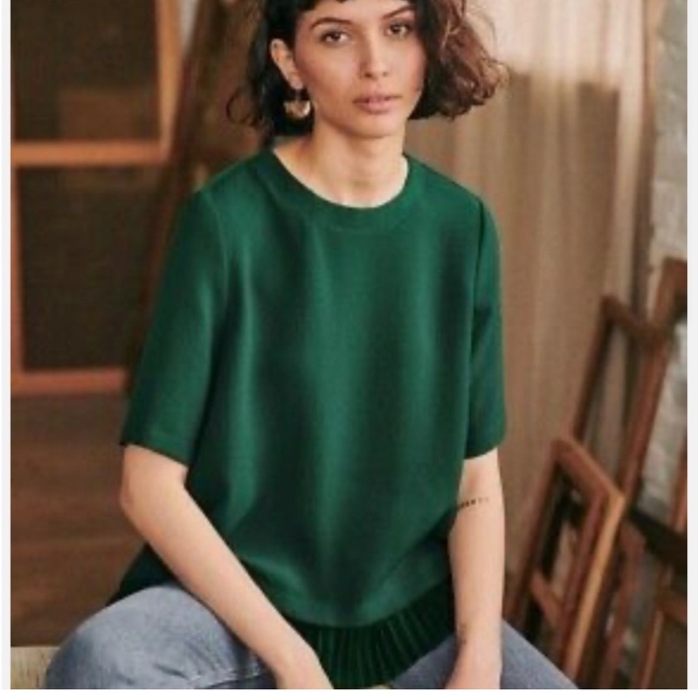 Sézane Pernille Blouse Green 36